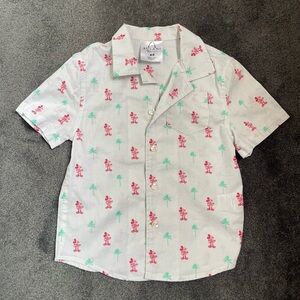 Alfani Kids Tropical Print Shirt - Mickey and Palm Tree Print